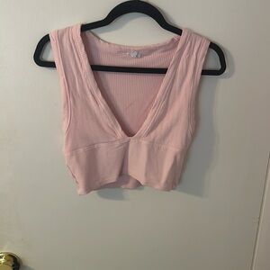 Light Pink Crop Top